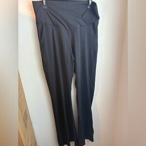 Sunzel criss cross band yoga pants black size 2XL NWOT